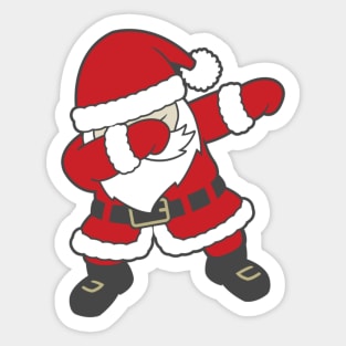 Dabbing Santa Sticker